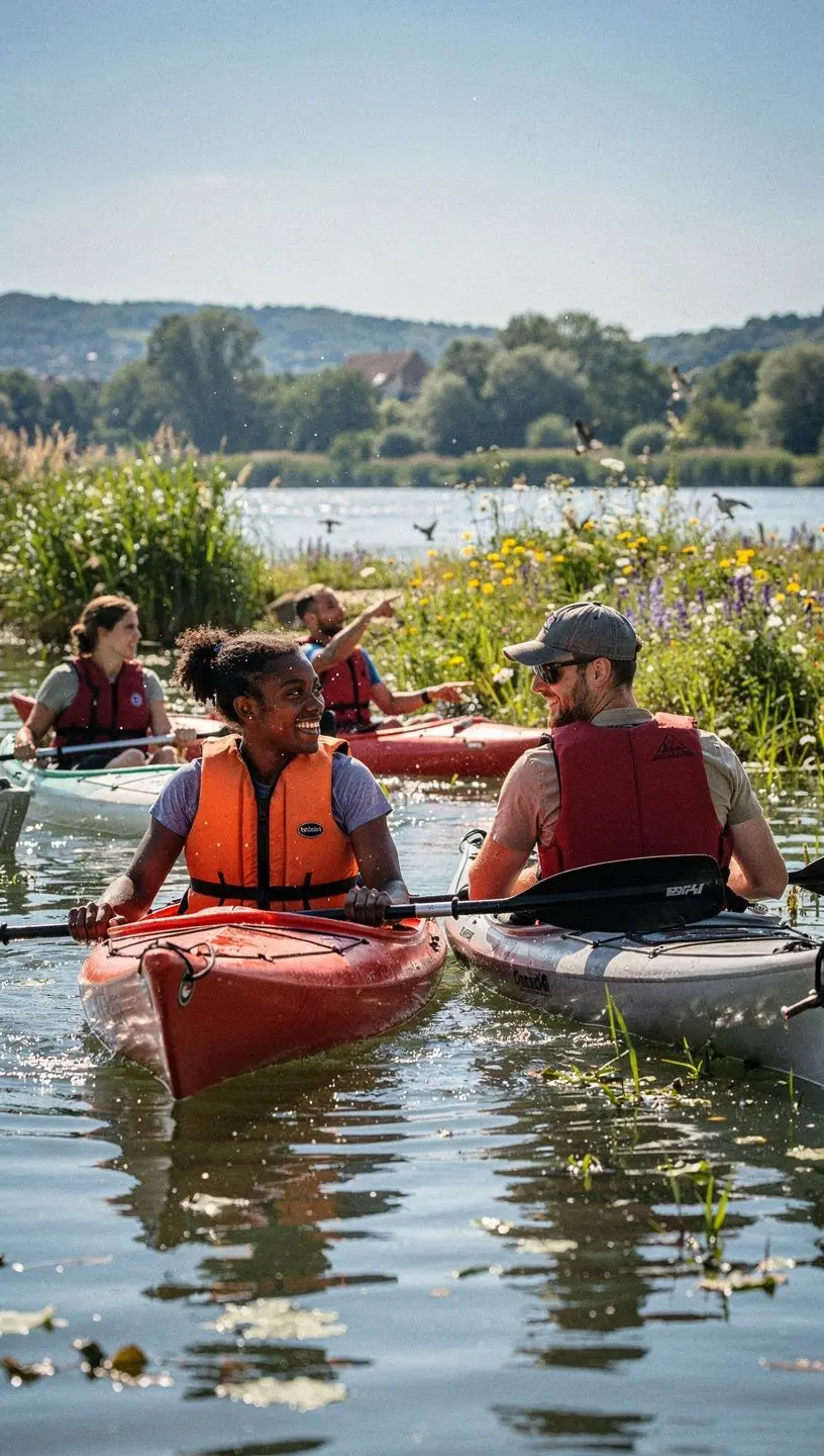 Ein Lehrbuch Гјber Г–kologie, das einen Wald und verschiedene Pflanzenarten zeigt.