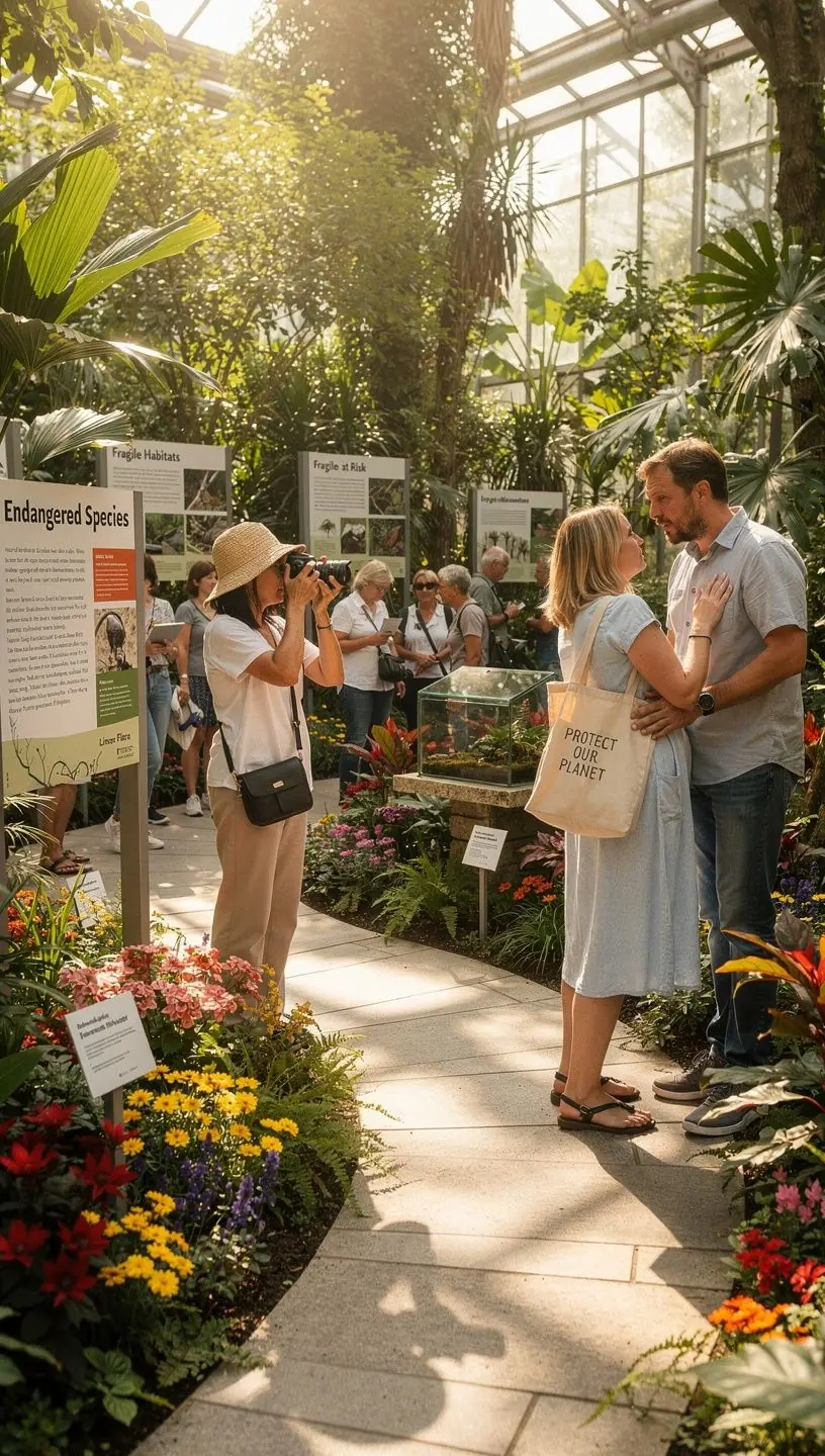 Ein Bild eines Buches Гјber Umweltschutz mit einer Erde, die von grГјnen Pflanzen umgeben ist.