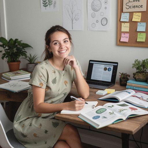 Ein Lehrbuch über Umweltwissenschaften mit Diagrammen zur Klimaveränderung.